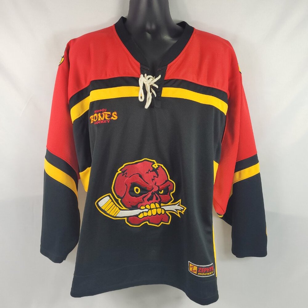 Bloody Bones #12 Never Dead Vintage Y2K Hockey Jersey Zephyr Men's size 52